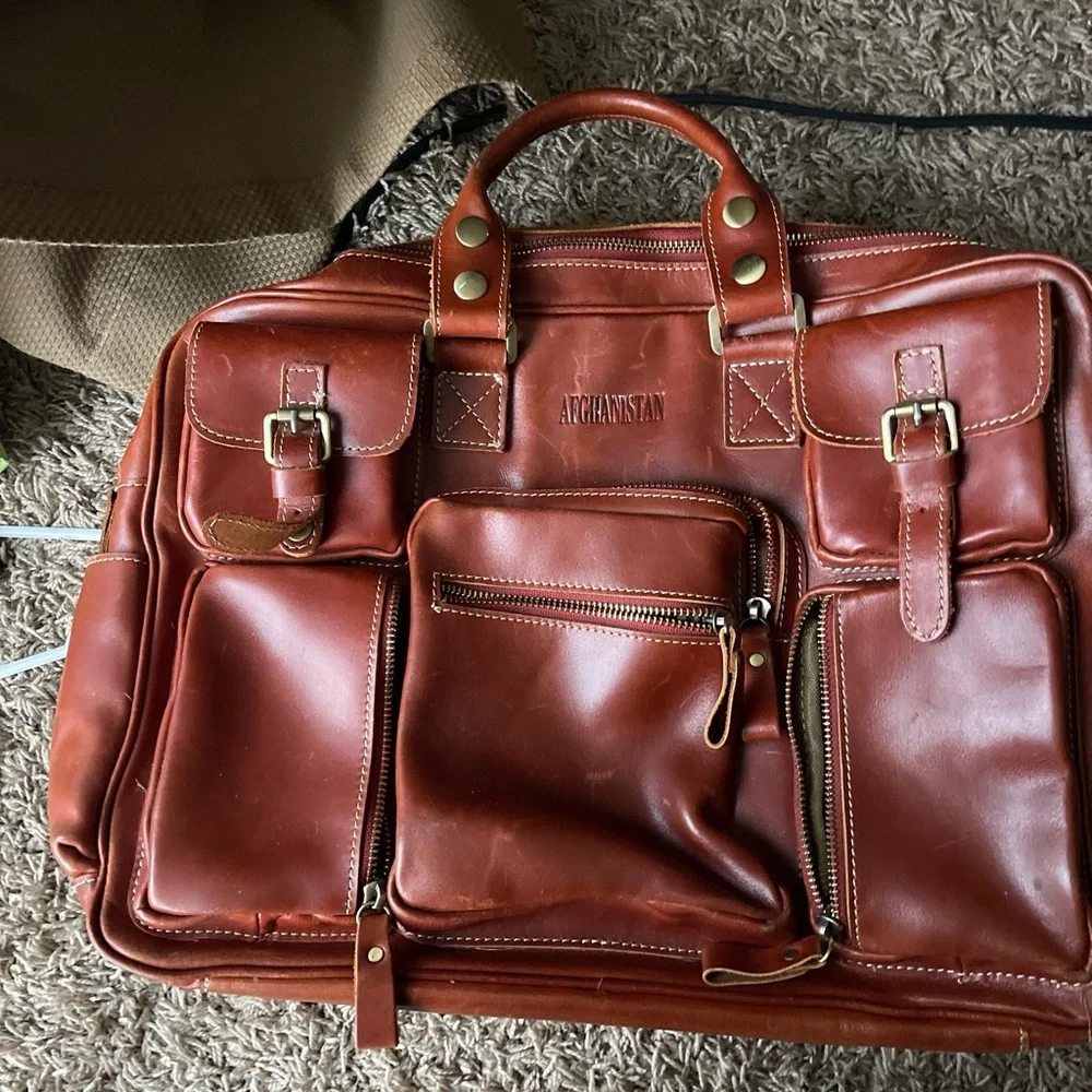 Brown Leather Men's Bag